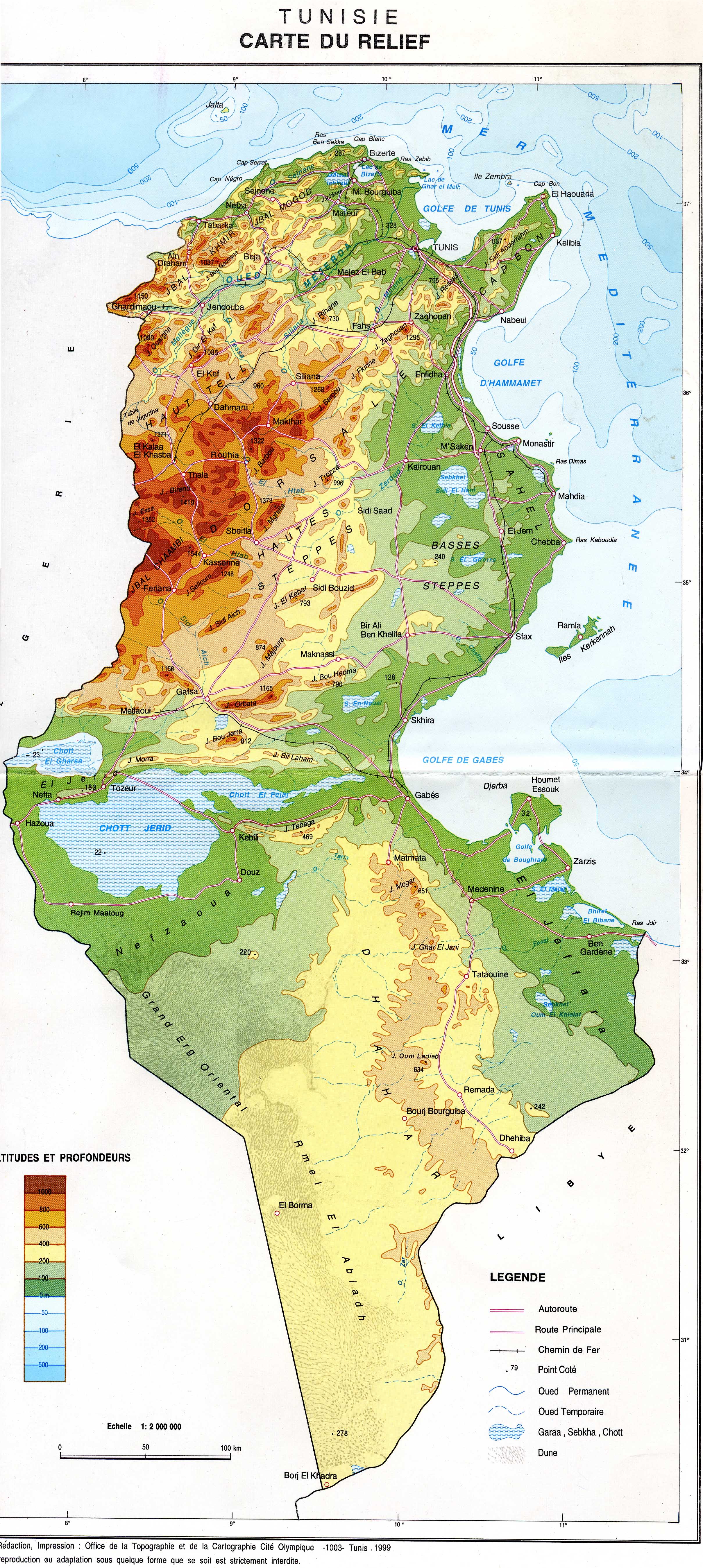 carte-geo-tunisie